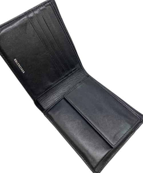 BALENCIAGA（バレンシアガ）BALENCIAGA (バレンシアガ) スクエアフォールド ウォレット ブラック サイズ:下記参照の古着・服飾アイテム