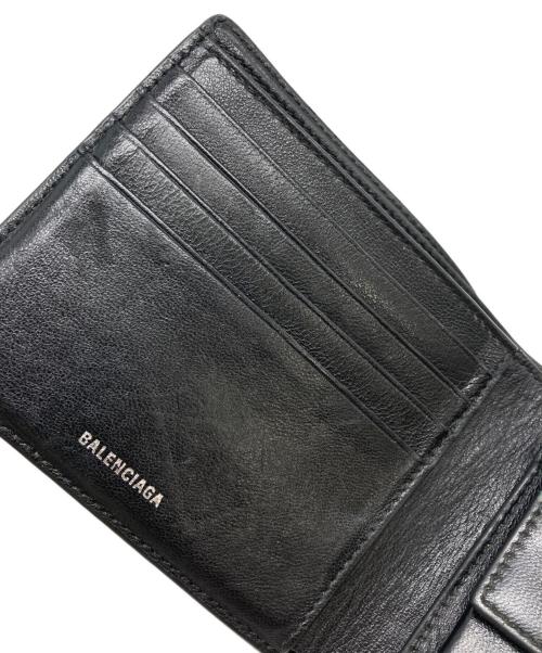 BALENCIAGA（バレンシアガ）BALENCIAGA (バレンシアガ) スクエアフォールド ウォレット ブラック サイズ:下記参照の古着・服飾アイテム