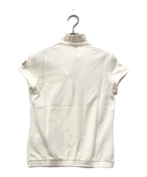 MONCLER（モンクレール）MONCLER (モンクレール) フリルカラーポロシャツ ホワイト サイズ:XSの古着・服飾アイテム