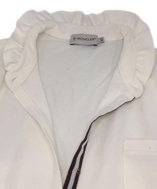 MONCLER（モンクレール）MONCLER (モンクレール) フリルカラーポロシャツ ホワイト サイズ:XSの古着・服飾アイテム