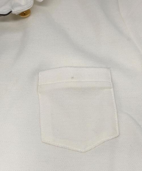 MONCLER（モンクレール）MONCLER (モンクレール) フリルカラーポロシャツ ホワイト サイズ:XSの古着・服飾アイテム