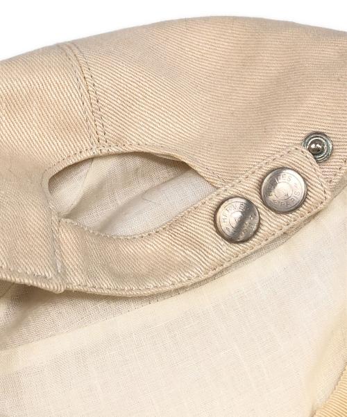 HERMES（エルメス）HERMES (エルメス) リネンジェットキャップ ベージュ サイズ:59の古着・服飾アイテム