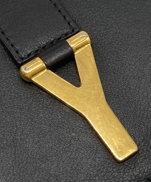 Saint Laurent Paris（サンローランパリ）Saint Laurent Paris (サンローランパリ) Y金具3つ折り財布 ブラック サイズ:下記参照の古着・服飾アイテム