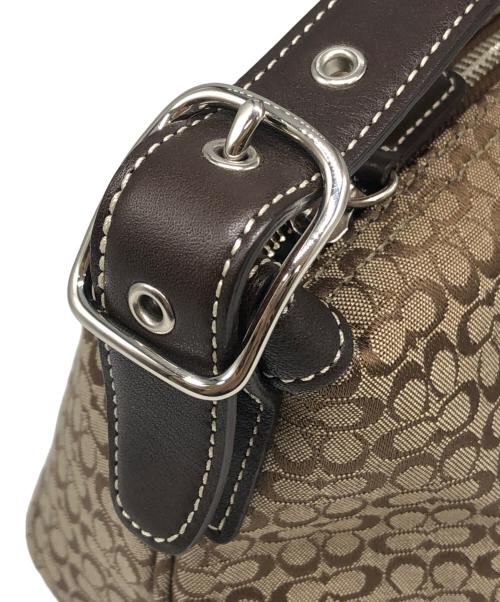 COACH（コーチ）COACH (コーチ) ミニシグネチャーアクセサリーポーチ ベージュ サイズ:下記参照の古着・服飾アイテム