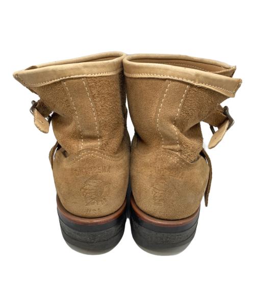 CHIPPEWA（チペワ）CHIPPEWA (チペワ) スウェードショートエンジニアブーツ ベージュ サイズ:8.5の古着・服飾アイテム