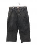 stussyステューシー）の古着「Washed Canvas Big Ol Jeans」｜ブラック