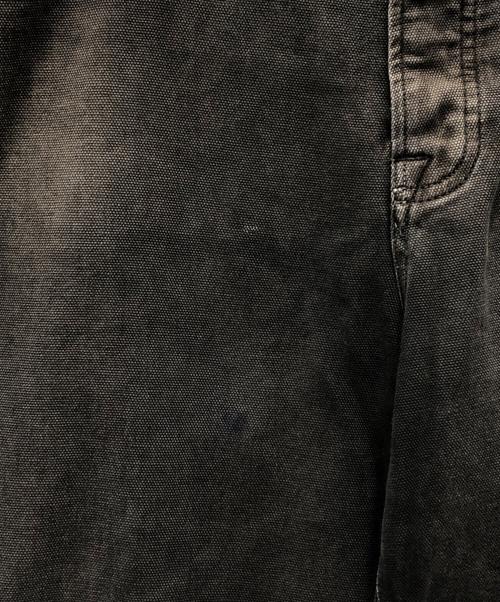 stussy（ステューシー）stussy (ステューシー) Washed Canvas Big Ol Jeans ブラック サイズ:34の古着・服飾アイテム