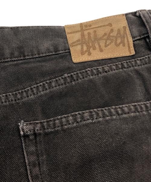 stussy（ステューシー）stussy (ステューシー) Washed Canvas Big Ol Jeans ブラック サイズ:34の古着・服飾アイテム