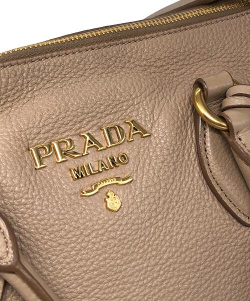 PRADA（プラダ）PRADA (プラダ) VITELLO PHENIX 2WAYレザーハンドバッグ ベージュ サイズ:下記参照の古着・服飾アイテム