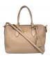 PRADA（プラダ）の古着「VITELLO PHENIX 2WAYレザーハンドバッグ」｜ベージュ