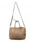 PRADA (プラダ) VITELLO PHENIX 2WAYレザーハンドバッグ ベージュ サイズ:下記参照：90000円