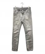 DSQUARED2ディースクエアード）の古着「SKATER JEAN ダメージスリムデニム」｜グレー