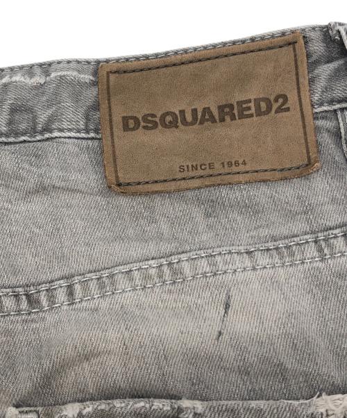 DSQUARED2（ディースクエアード）DSQUARED2 (ディースクエアード) SKATER JEAN ダメージスリムデニム グレー サイズ:44の古着・服飾アイテム