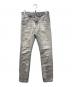DSQUARED2（ディースクエアード）の古着「SKATER JEAN ダメージスリムデニム」｜グレー