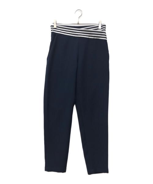 BORDERS at BALCONY（ボーダーズアットバルコニー）BORDERS AT BALCONY (ボーダーズアットバルコニー) TAPERED TWILL PANTS ネイビー サイズ:38の古着・服飾アイテム