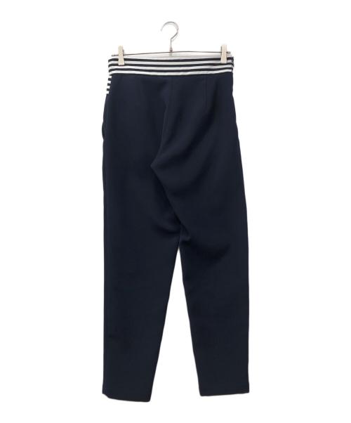 BORDERS at BALCONY（ボーダーズアットバルコニー）BORDERS AT BALCONY (ボーダーズアットバルコニー) TAPERED TWILL PANTS ネイビー サイズ:38の古着・服飾アイテム