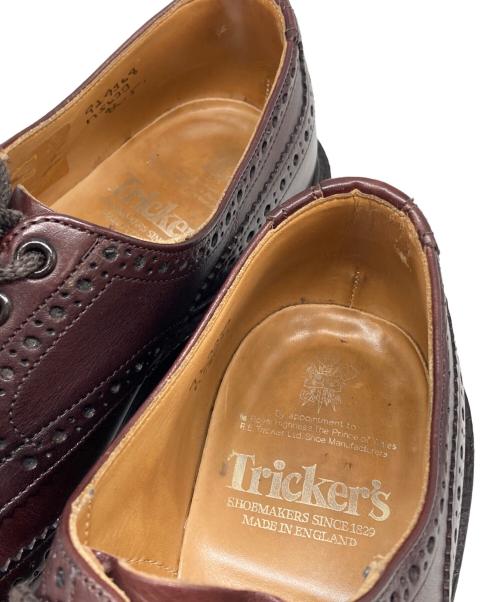 Tricker's（トリッカーズ）Tricker's (トリッカーズ) BOURTON ウイングチップシューズ バーガンディー サイズ:8 1/2の古着・服飾アイテム