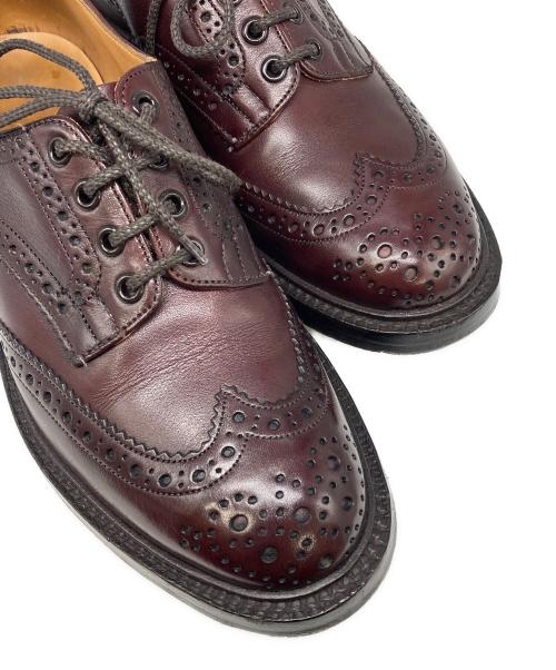 Tricker's（トリッカーズ）Tricker's (トリッカーズ) BOURTON ウイングチップシューズ バーガンディー サイズ:8 1/2の古着・服飾アイテム