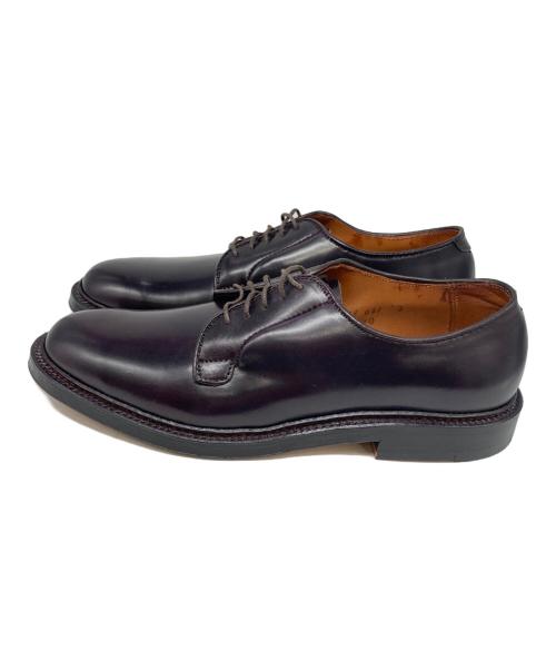 Alden（オールデン）Alden (オールデン) コードバンプレーントゥシューズ ダークバーガンディー サイズ:8Dバリーラストの古着・服飾アイテム