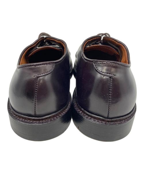 Alden（オールデン）Alden (オールデン) コードバンプレーントゥシューズ ダークバーガンディー サイズ:8Dバリーラストの古着・服飾アイテム