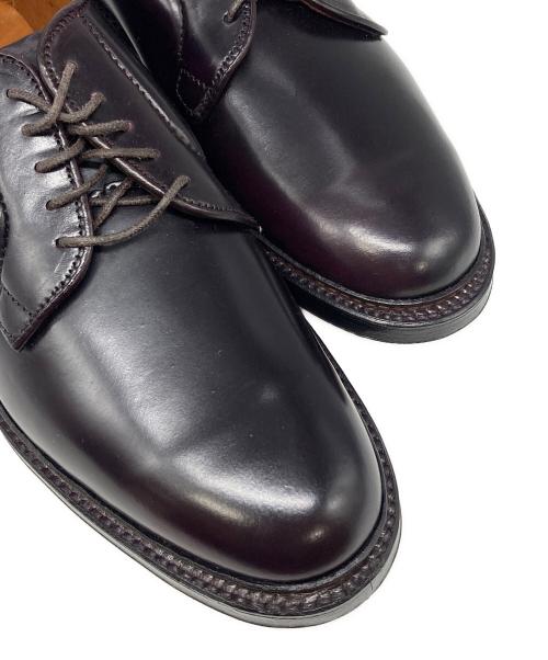 Alden（オールデン）Alden (オールデン) コードバンプレーントゥシューズ ダークバーガンディー サイズ:8Dバリーラストの古着・服飾アイテム