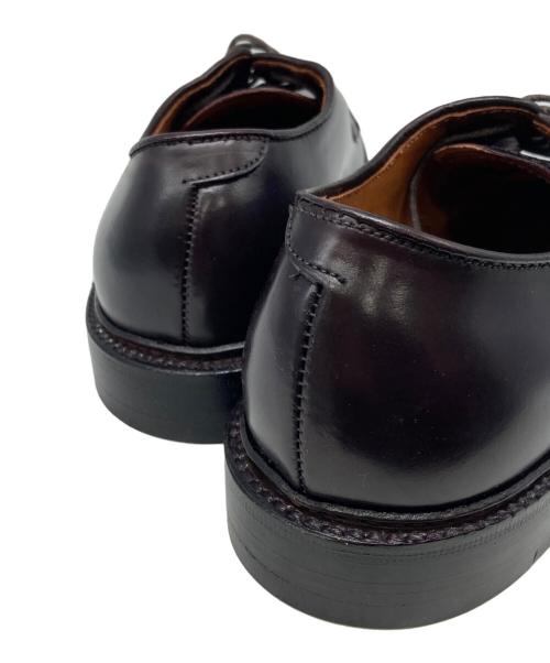 Alden（オールデン）Alden (オールデン) コードバンプレーントゥシューズ ダークバーガンディー サイズ:8Dバリーラストの古着・服飾アイテム