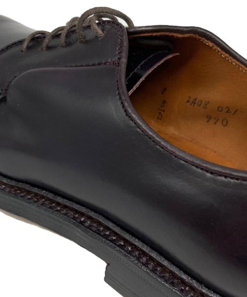 Alden（オールデン）Alden (オールデン) コードバンプレーントゥシューズ ダークバーガンディー サイズ:8Dバリーラストの古着・服飾アイテム