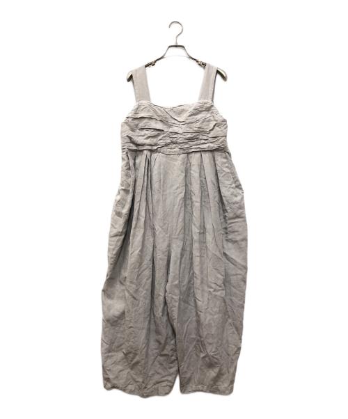 ROBE de PERU（ローブデポー）ROBE de PERU (ローブデポー) リネンサロペット グレー サイズ:FREEの古着・服飾アイテム