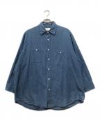 HERILLLヘリル）の古着「Cottoncashmere Workshirts」｜インディゴ