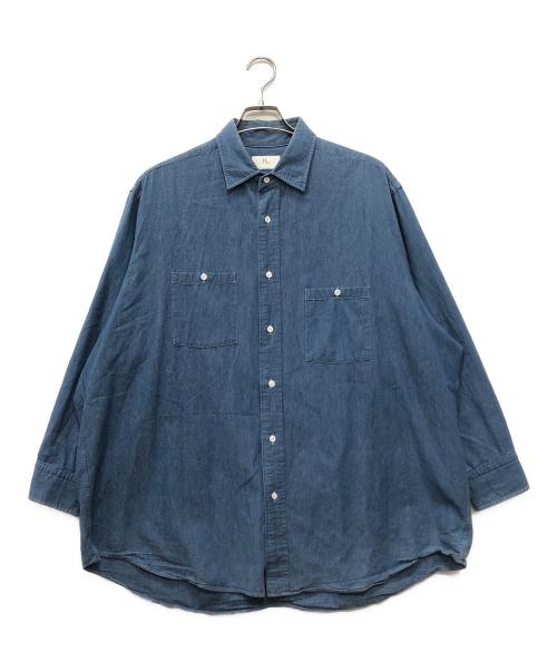 HERILLL（ヘリル）HERILLL (ヘリル) Cottoncashmere Workshirts インディゴ サイズ:2の古着・服飾アイテム