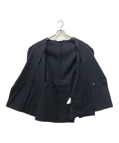 HERILL（ヘリル）HERILL (ヘリル) コットンリネンダブルジャケット ネイビー サイズ:3の古着・服飾アイテム