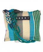 MARNIマルニ）の古着「MARKET HAMMOCK クロシェ クロスボディバッグ」｜ブルー