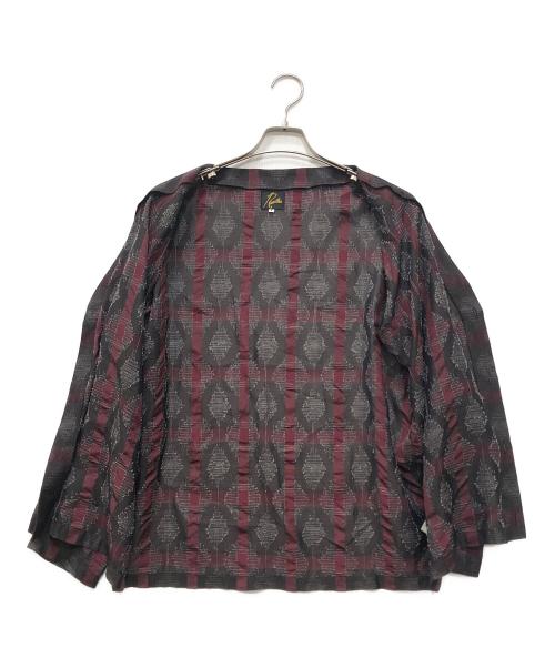 Needles（ニードルズ）Needles (ニードルズ) スプラッシュプレイドチェックカーディガン ブラウン×レッド サイズ:Sの古着・服飾アイテム