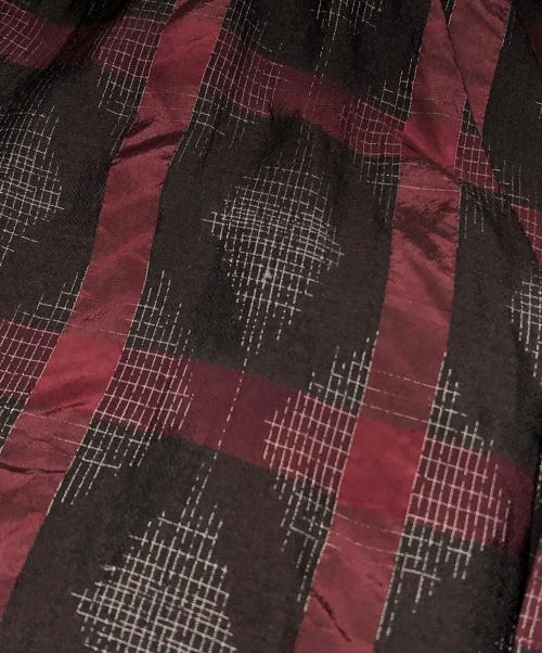 Needles（ニードルズ）Needles (ニードルズ) スプラッシュプレイドチェックカーディガン ブラウン×レッド サイズ:Sの古着・服飾アイテム