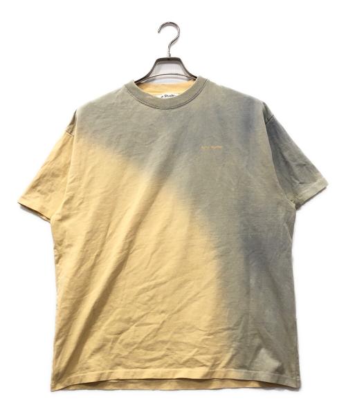 Acne studios（アクネ ストゥディオズ）Acne studios (アクネ ストゥディオズ) スプレープリントTシャツ イエロー×ブルー サイズ:XSの古着・服飾アイテム