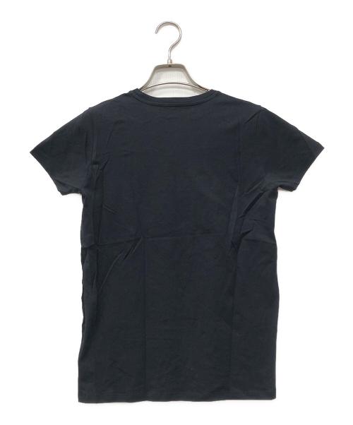 MONCLER（モンクレール）MONCLER (モンクレール) ロゴワッペンプリントTシャツ ブラック サイズ:14の古着・服飾アイテム