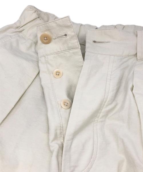 MHL（マーガレットハウエル）MHL (エムエイチエル) LIGHTWEIGHT COTTON NYLON TWILL イージーワイドパンツ アイボリー サイズ:Ⅰの古着・服飾アイテム