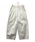 MHL（エムエイチエル）の古着「LIGHTWEIGHT COTTON NYLON TWILL イージーワイドパンツ」｜アイボリー