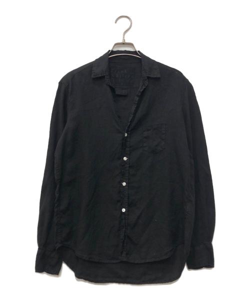 Frank&Eileen（フランクアンドアイリーン）Frank&Eileen (フランクアンドアイリーン) EILEEN リネンスキッパーシャツ ブラック サイズ:XXSの古着・服飾アイテム