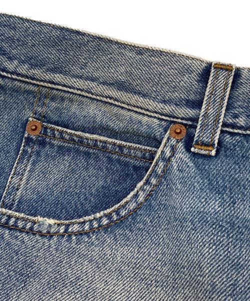 DOLCE & GABBANA（ドルチェ＆ガッバーナ）DOLCE & GABBANA (ドルチェ＆ガッバーナ) ロゴプレートデニムパンツ ブルー サイズ:52の古着・服飾アイテム
