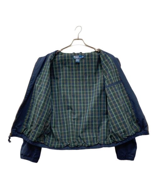 POLO RALPH LAUREN（ポロ・ラルフローレン）POLO RALPH LAUREN (ポロ・ラルフローレン) チェックライニングスイングトップ ネイビー サイズ:Lの古着・服飾アイテム
