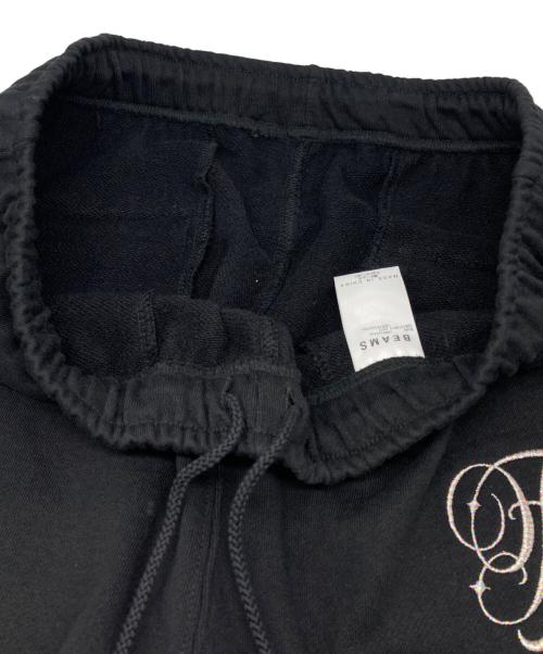 BEAMS（ビームス）BEAMS (ビームス) FUTURE ARCHIVE / EMBLEM LOGO SWEAT PANTS ブラック サイズ:Mの古着・服飾アイテム