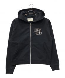 BEAMS（ビームス）の古着「FUTURE ARCHIVE / EMBLEM ZIP HOODIE」｜ブラック