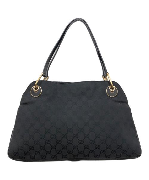 GUCCI（グッチ）GUCCI (グッチ) GGキャンバス ショルダーバッグ ブラック サイズ:下記参照の古着・服飾アイテム