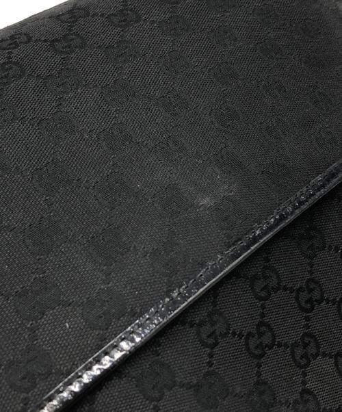 GUCCI（グッチ）GUCCI (グッチ) GGキャンバス ショルダーバッグ ブラック サイズ:下記参照の古着・服飾アイテム