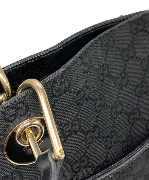 GUCCI（グッチ）GUCCI (グッチ) GGキャンバス ショルダーバッグ ブラック サイズ:下記参照の古着・服飾アイテム