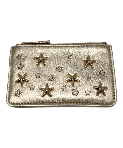 JIMMY CHOO（ジミーチュウ）JIMMY CHOO (ジミーチュウ) NANCY スタースタッズコインケース シャンパンゴールド サイズ:下記参照の古着・服飾アイテム