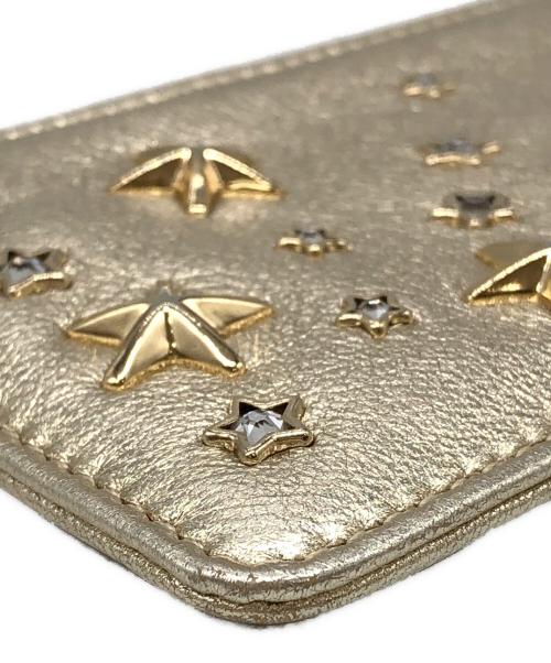 JIMMY CHOO（ジミーチュウ）JIMMY CHOO (ジミーチュウ) NANCY スタースタッズコインケース シャンパンゴールド サイズ:下記参照の古着・服飾アイテム