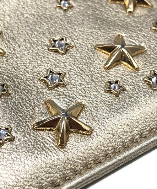 JIMMY CHOO（ジミーチュウ）JIMMY CHOO (ジミーチュウ) NANCY スタースタッズコインケース シャンパンゴールド サイズ:下記参照の古着・服飾アイテム