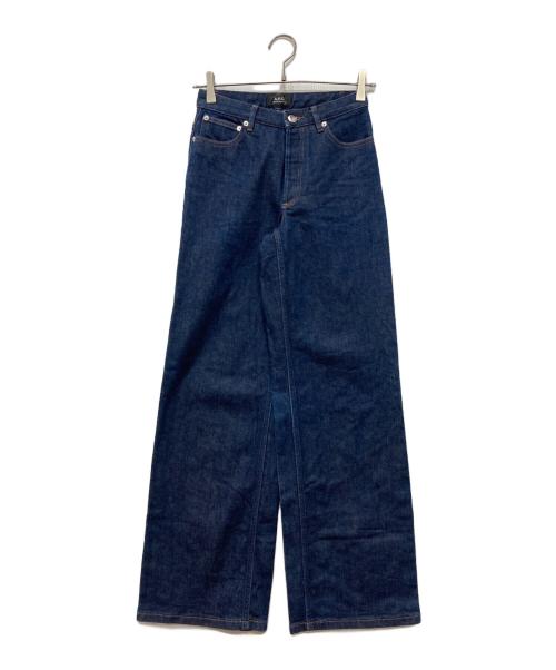 A.P.C.（アーペーセー）A.P.C. (アーペーセー) フレアデニムパンツ ブルー サイズ:25の古着・服飾アイテム